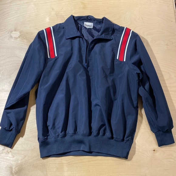 Honig’s Whistle Stop Men's Navy Pullover with Red Stripes XL (DV) - Picture 6 of 14